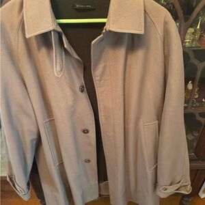 Stylish Beige Coat with Button Front by Victor/Victoria